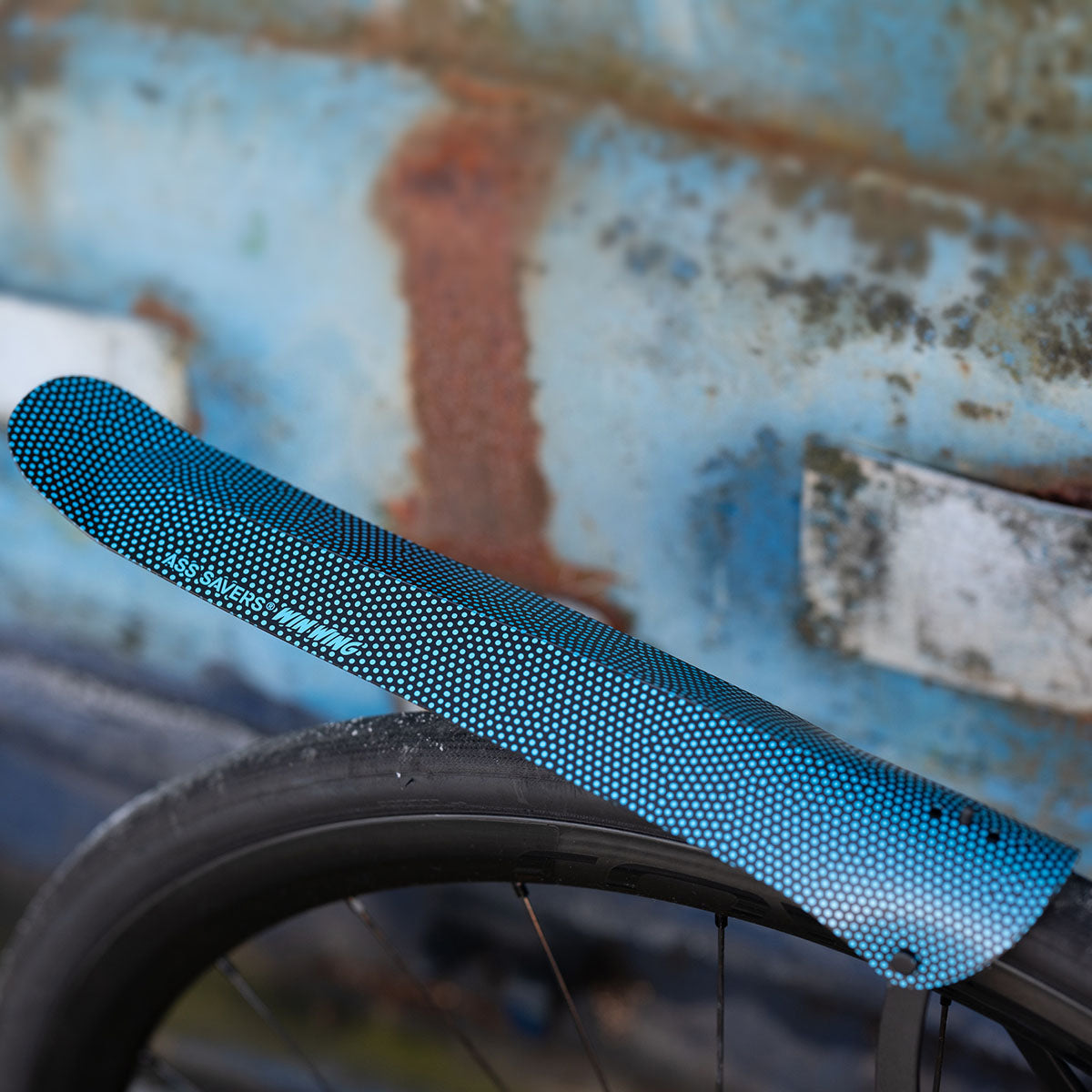 ZEITBIKE Ass Savers Win Wing 2 road rear mudguard with black wishbone, lightweight fender for bike protection.