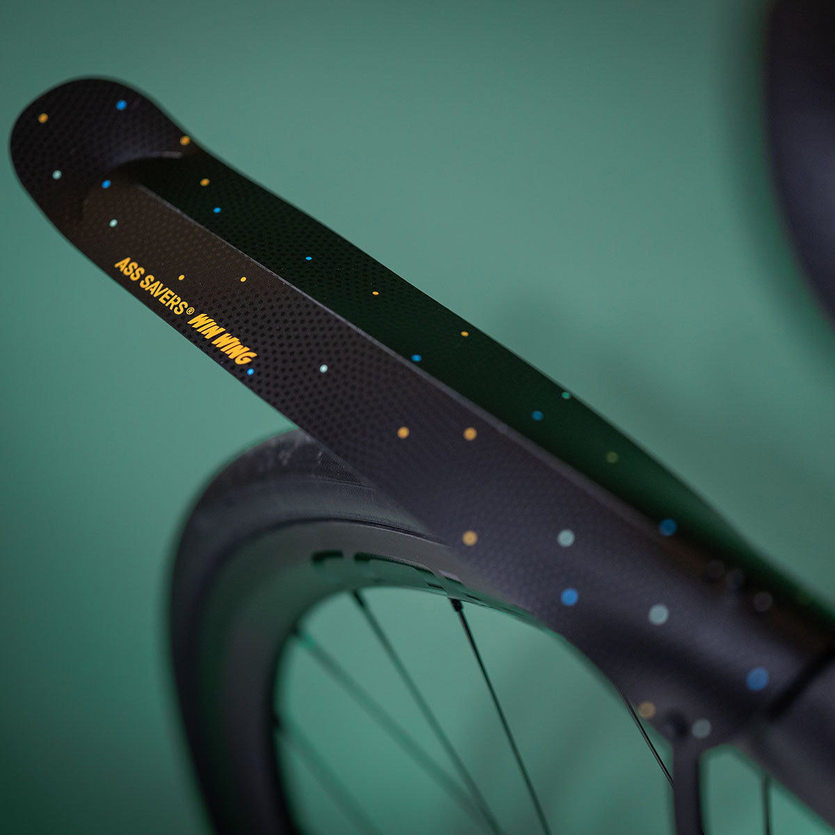 ZEITBIKE Ass Savers Win Wing 2 road rear mudguard with black wishbone, lightweight fender for bike protection