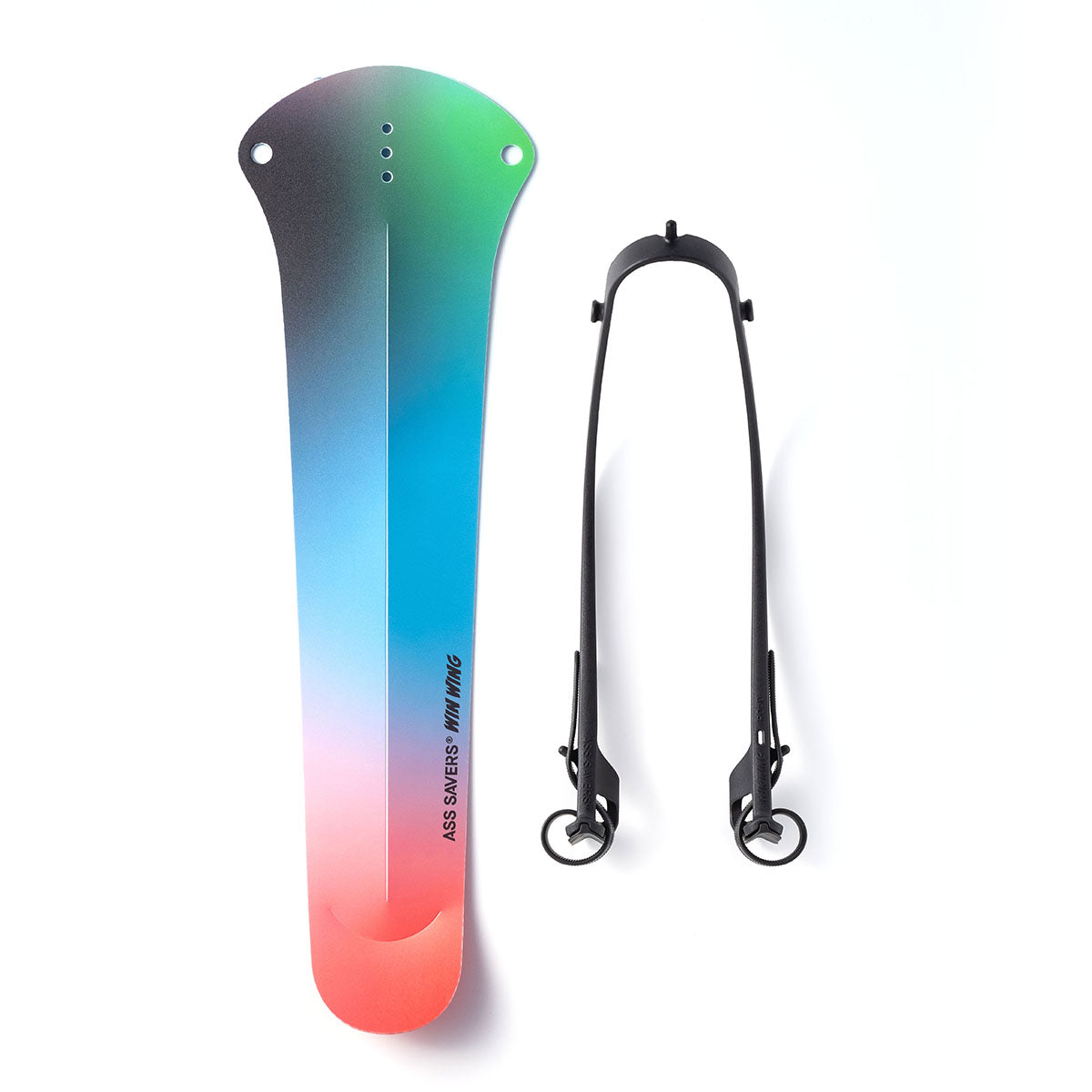 ZEITBIKE Ass Savers Win Wing 2 road rear mudguard with black wishbone, lightweight fender for bike protection and style
