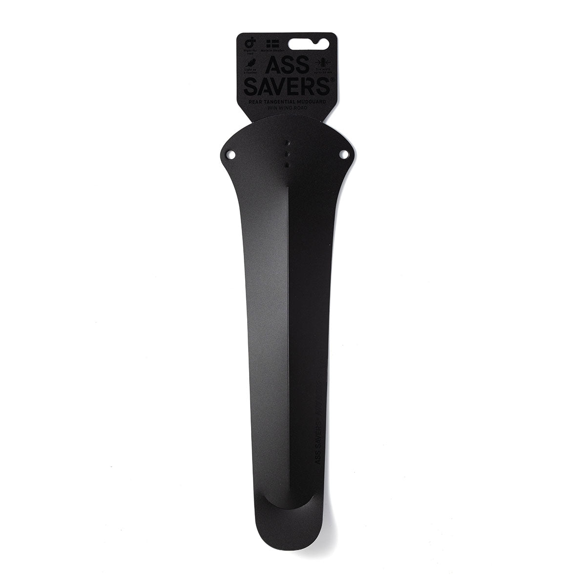 ZEITBIKE Ass Savers Win Wing 2 road rear mudguard with black wishbone, lightweight fender for bike protection.