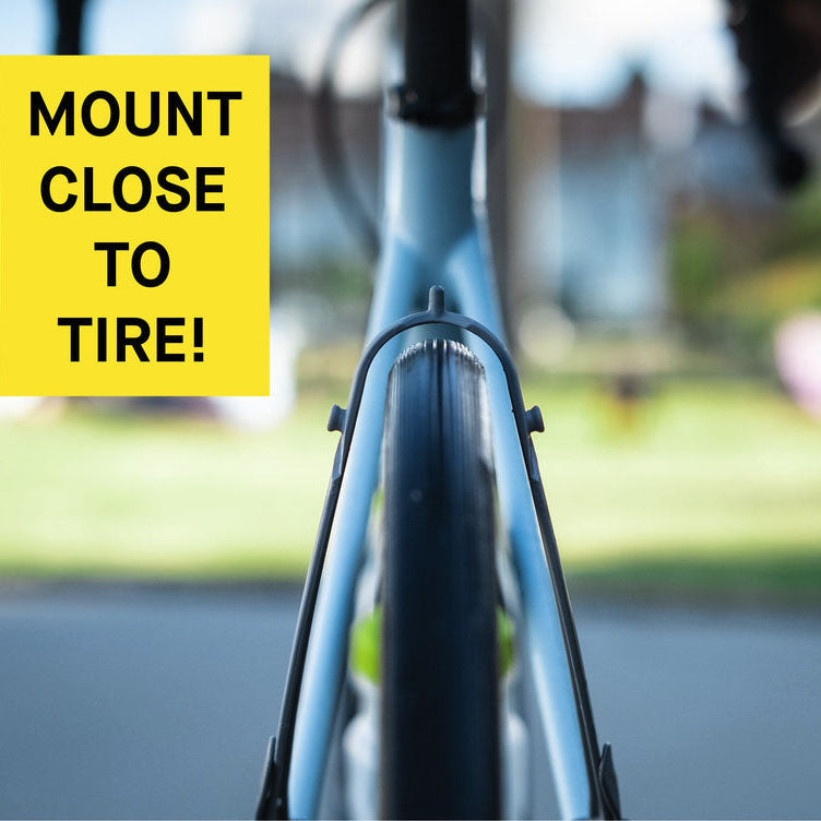 ZEITBIKE Ass Savers Win Wing 2 road rear mudguard with black wishbone, lightweight fender for bike protection.