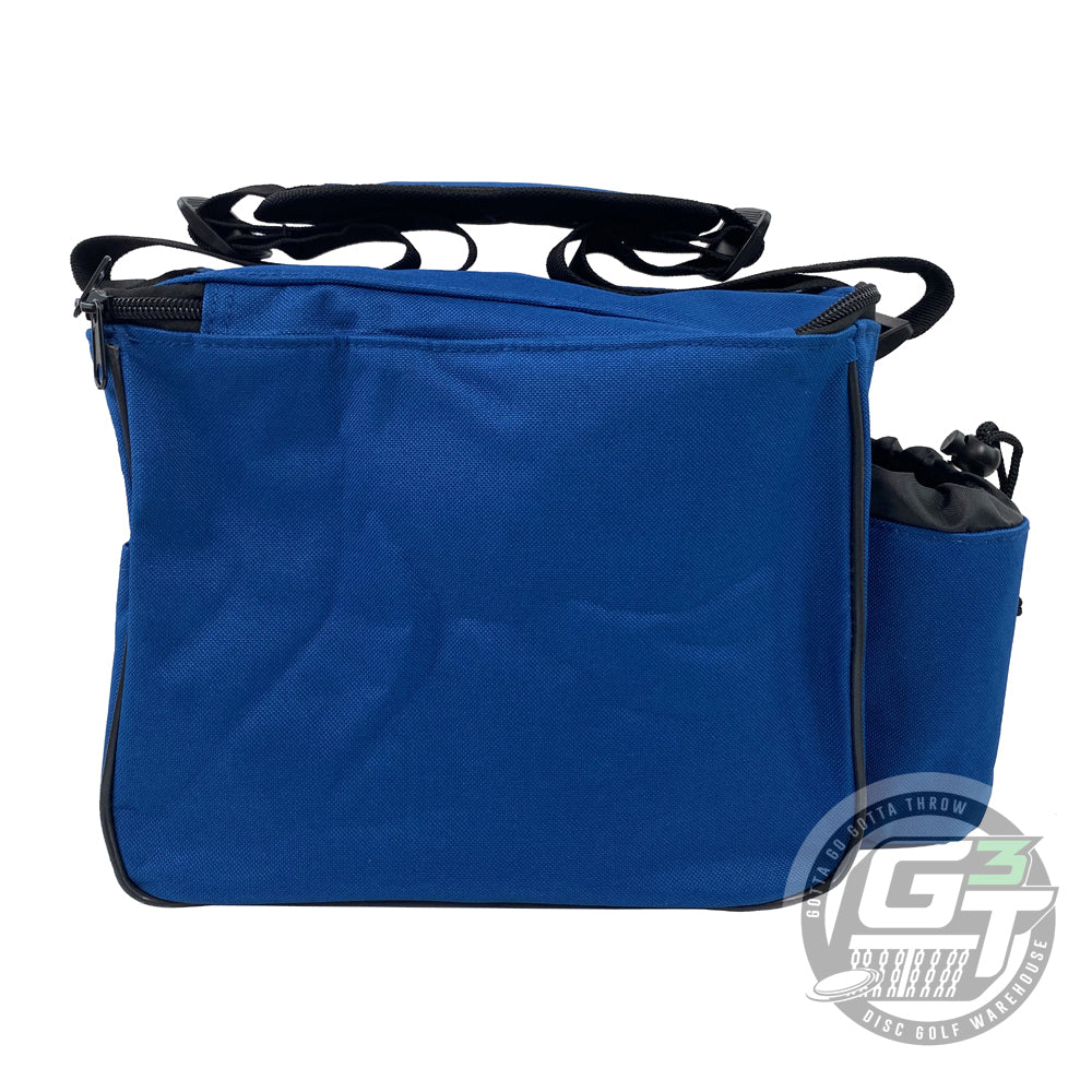 Gotta Go Gotta Throw Fade Gear Lite Disc Golf Bag in blue, featuring a compact design and adjustable straps.