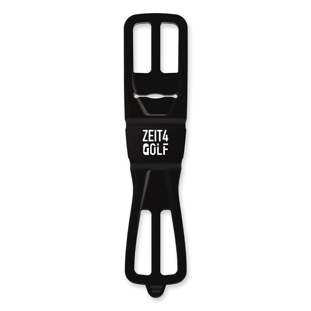 ZEITBIKE FINN universal golf phone mount holder attached to a golf cart for secure smartphone access during play