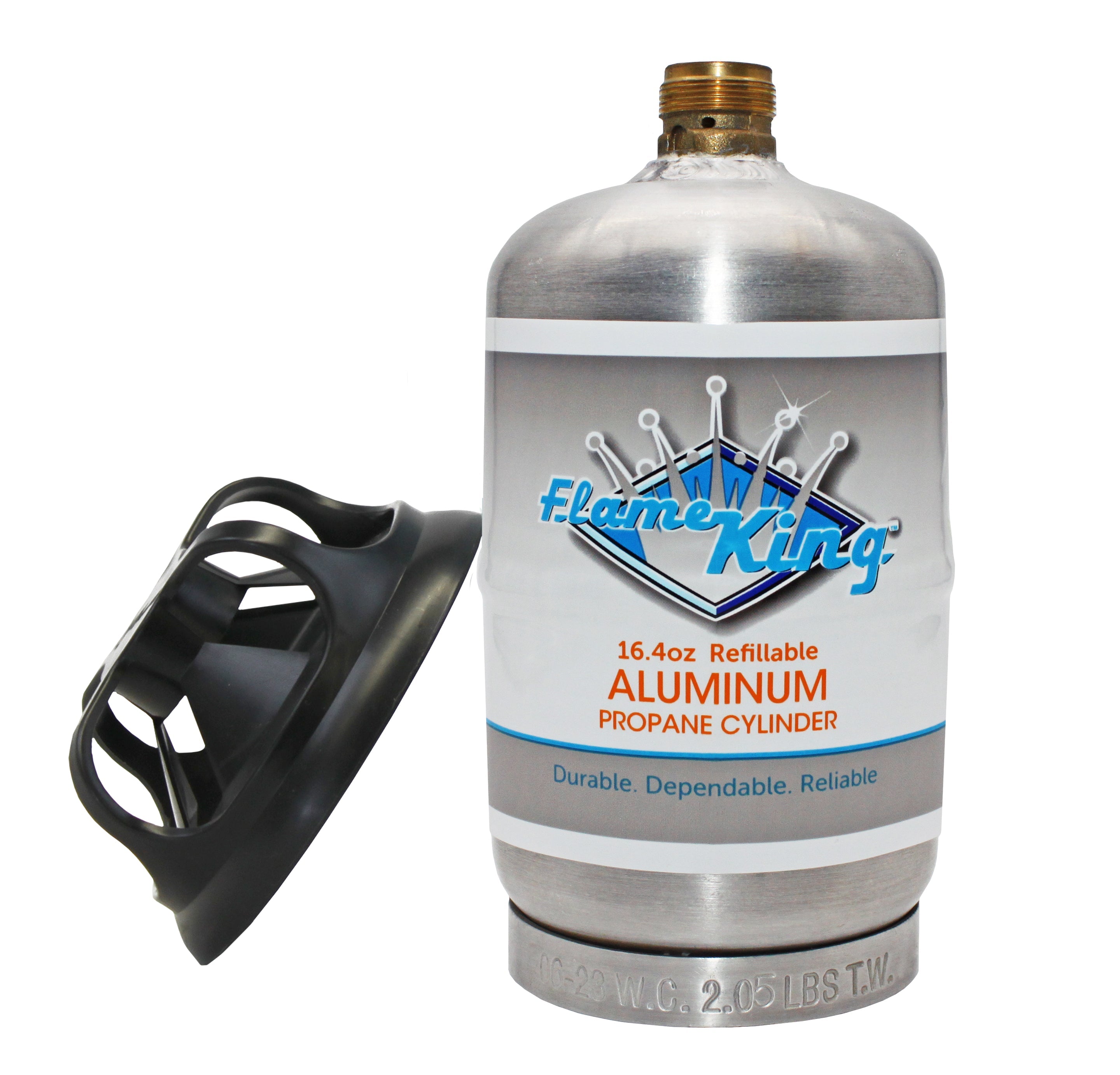 Flame King 2 pack Aluminum Eco Friendly Sustainable 1lb Empty Refillable Propane Tank LP Cylinder - We The Collective
