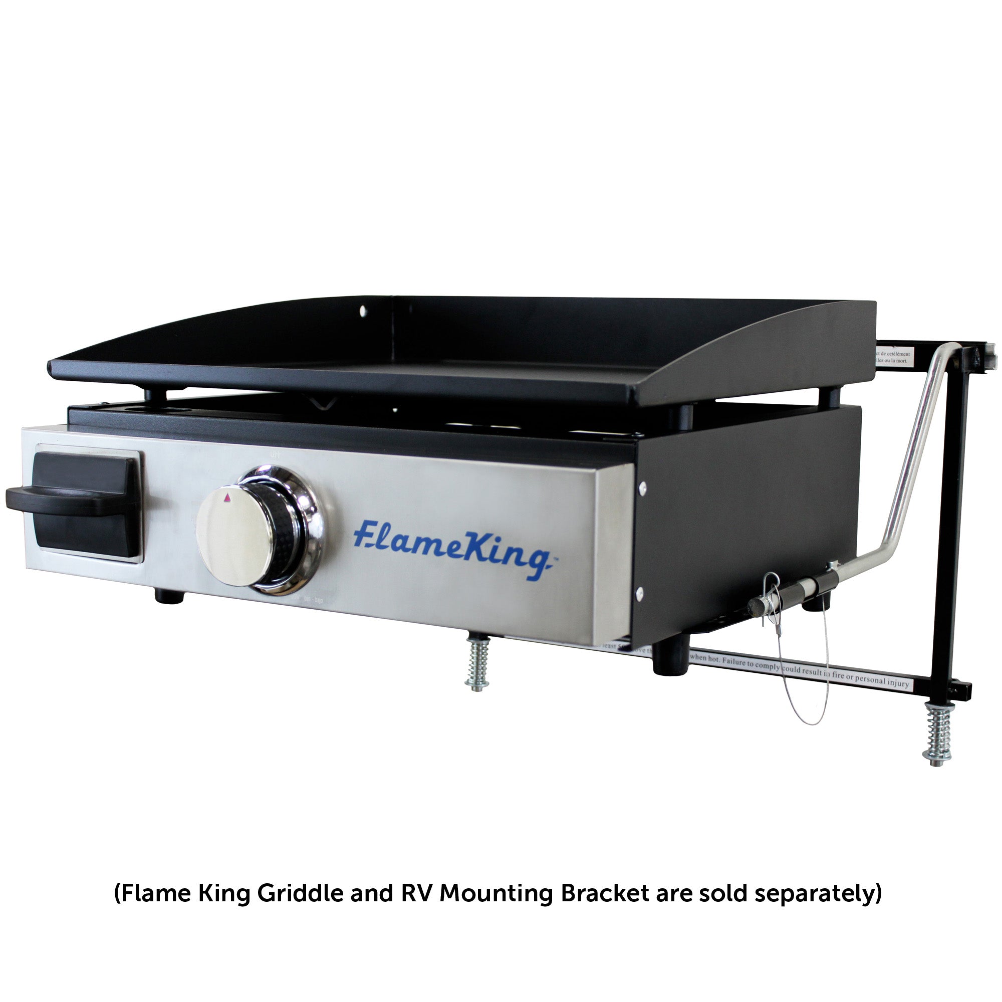 Flame King Bracket for Tabletop Griddles Connects via Leg Screws - We The Collective