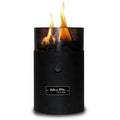 Portable Flame King smokeless tabletop fire pit for camping, dual fuel propane and butane, compact and easy to use.