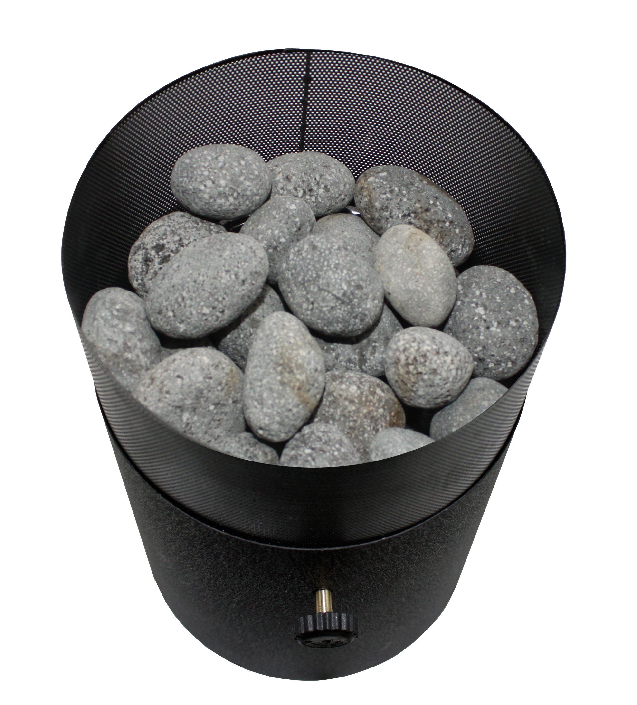 Flame King smokeless portable mini tabletop fire pit for camping, dual fuel propane and butane, compact and easy to use.