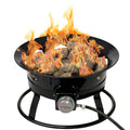 Flame King Outdoor Portable Propane Gas 19″ Fire Pit Bowl with Self Igniter Cover Carry Straps - OVERLANDERS Outfitter
