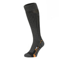 M-TAC Coolmax long mid calf socks in black, featuring breathable fabric and comfortable fit for outdoor activities.