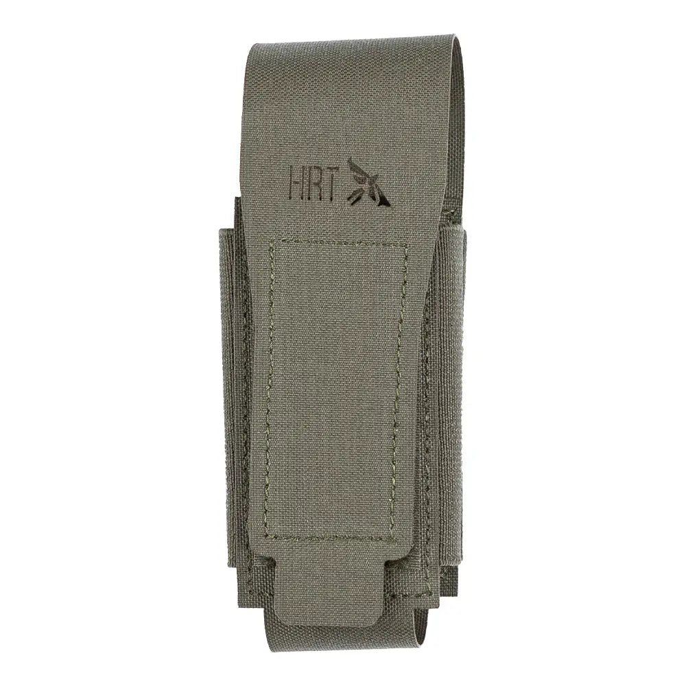 HCC Tactical Micro Flashbang Pouch in green, designed for secure storage of flashbangs in tactical settings.