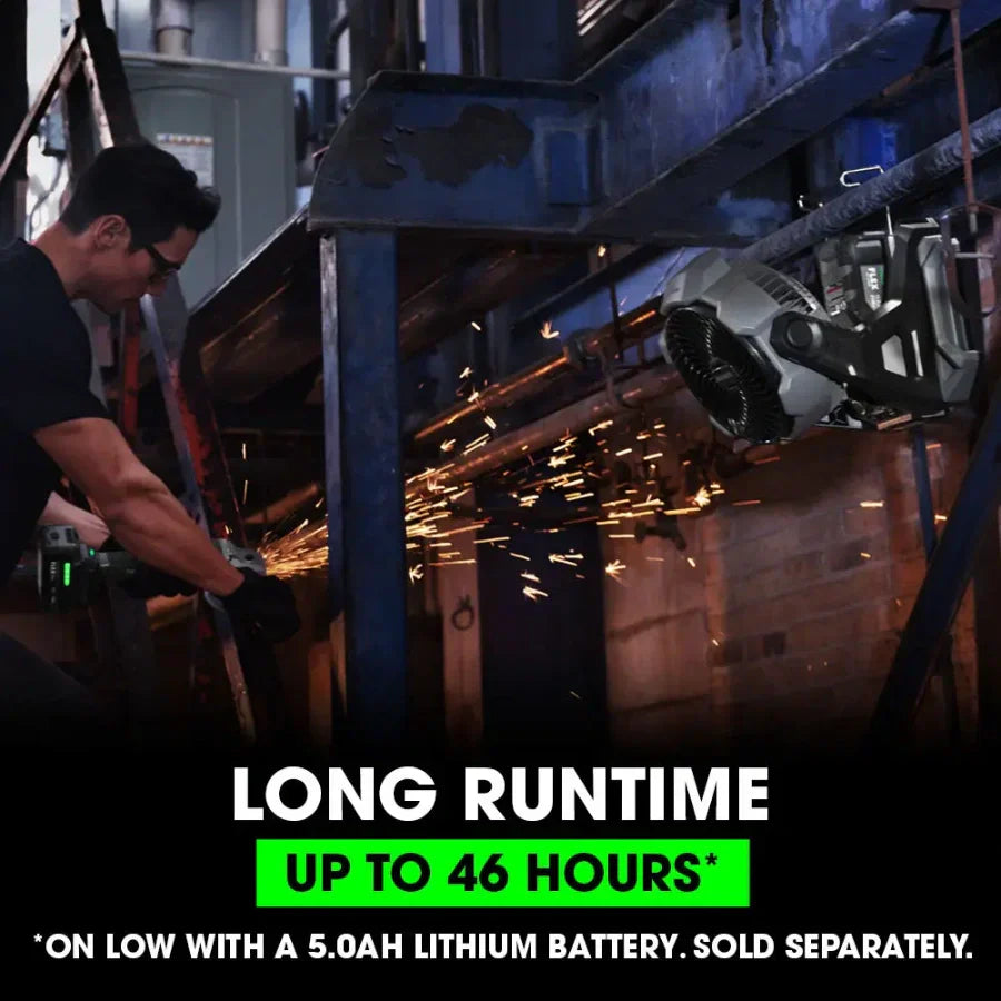 FLEX FX5471-Z 24V Jobsite Fan with 1,100 CFM & 46-Hour Runtime (Tool Only) - OVERLANDERS Outfitter