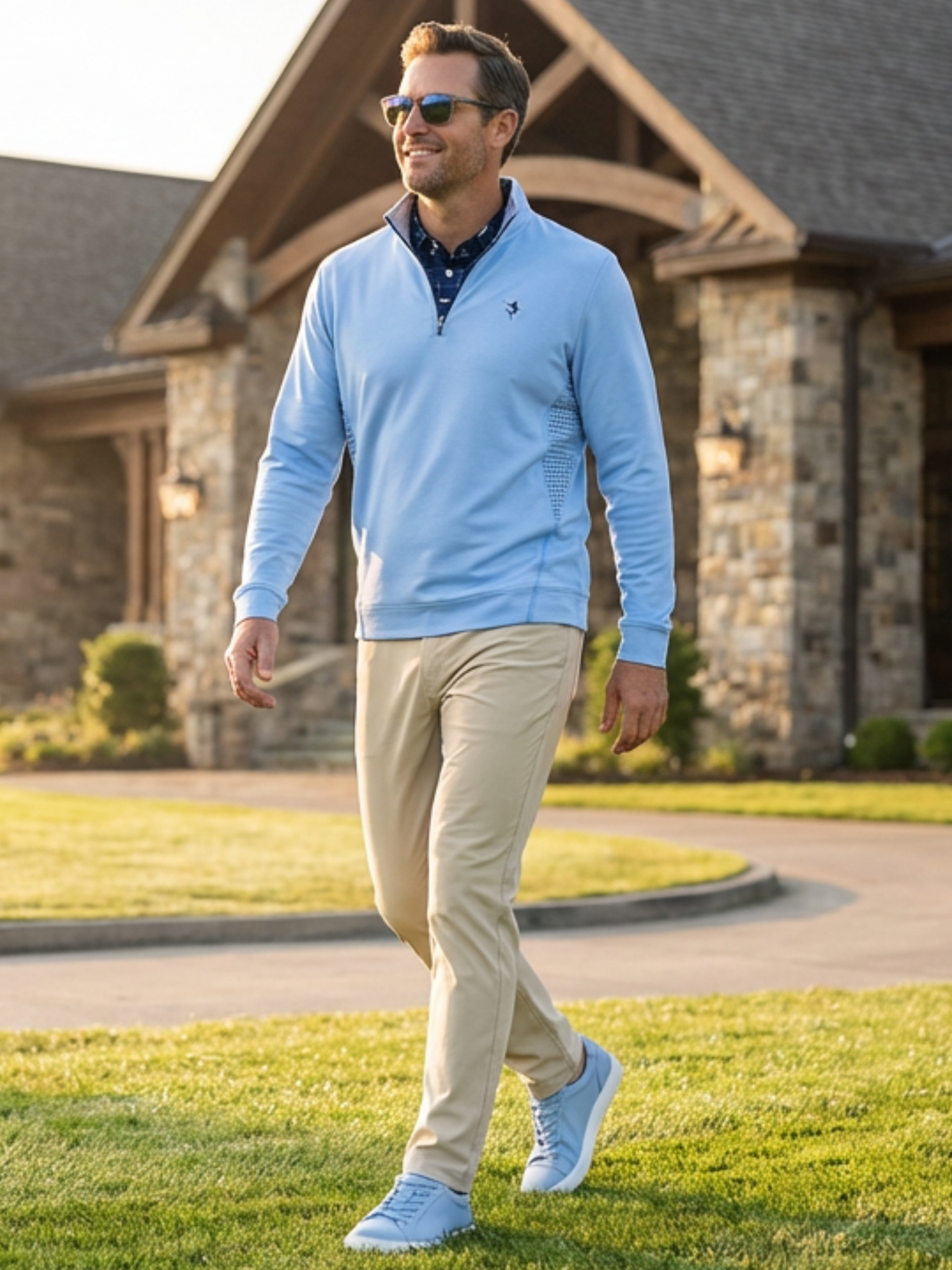 Tan Freeport Pant by White Water Life, versatile performance pants with a comfortable fit and functional design.