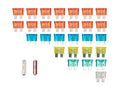 GoWesty Complete Fuse Replacement Bundle for late Vanagon, includes various fuses displayed in a plastic organizer.