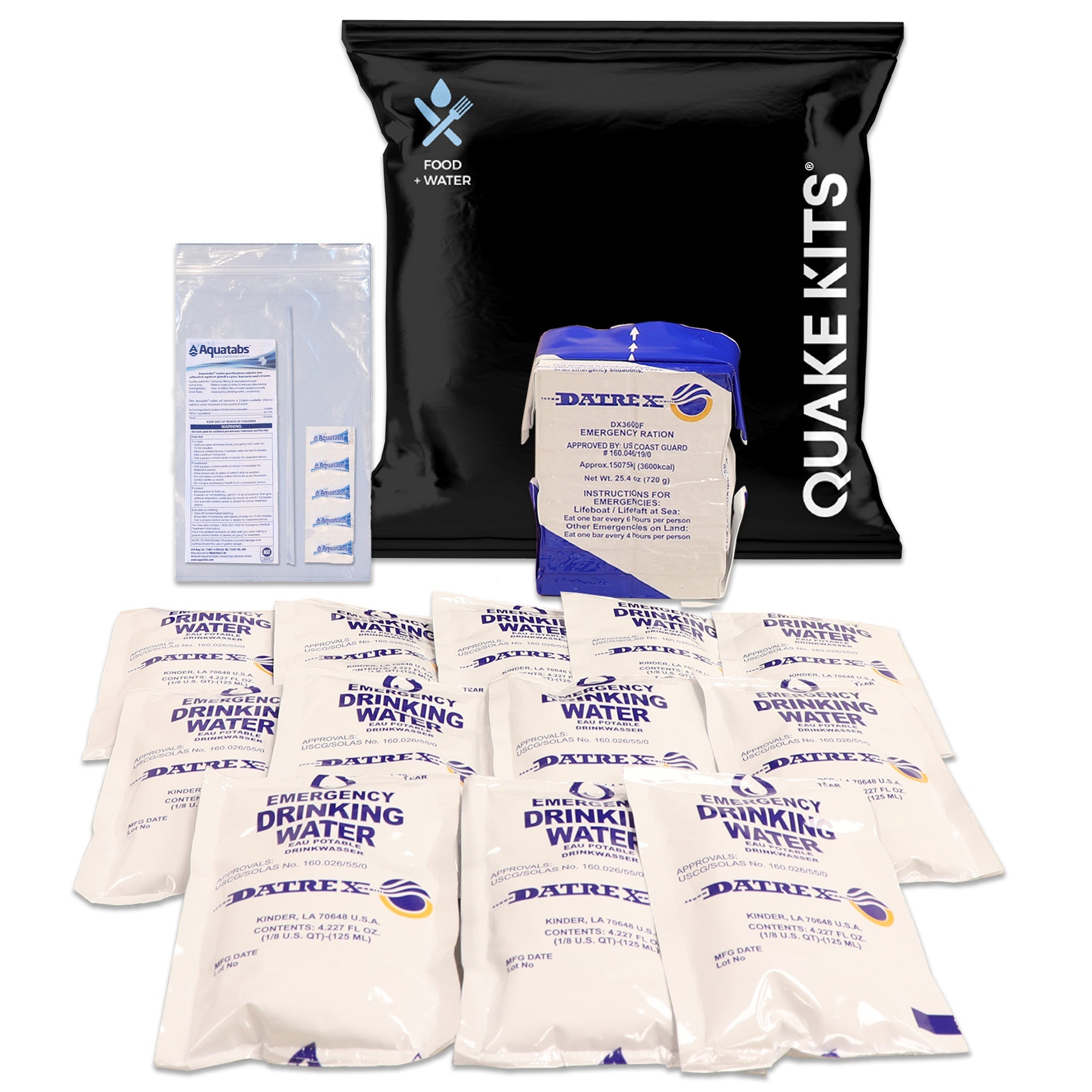 Quake Kits Food and Water Pack - OVERLANDERS Outfitter