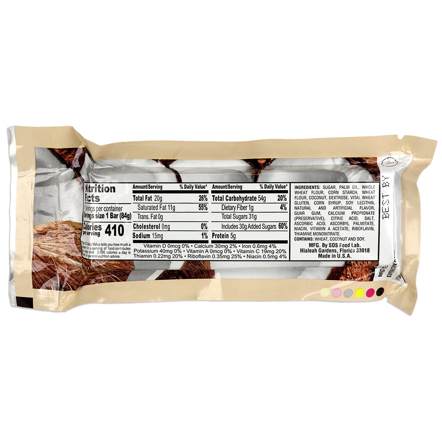 Millennium Energy Bar Coconut 400 Calories - OVERLANDERS Outfitter