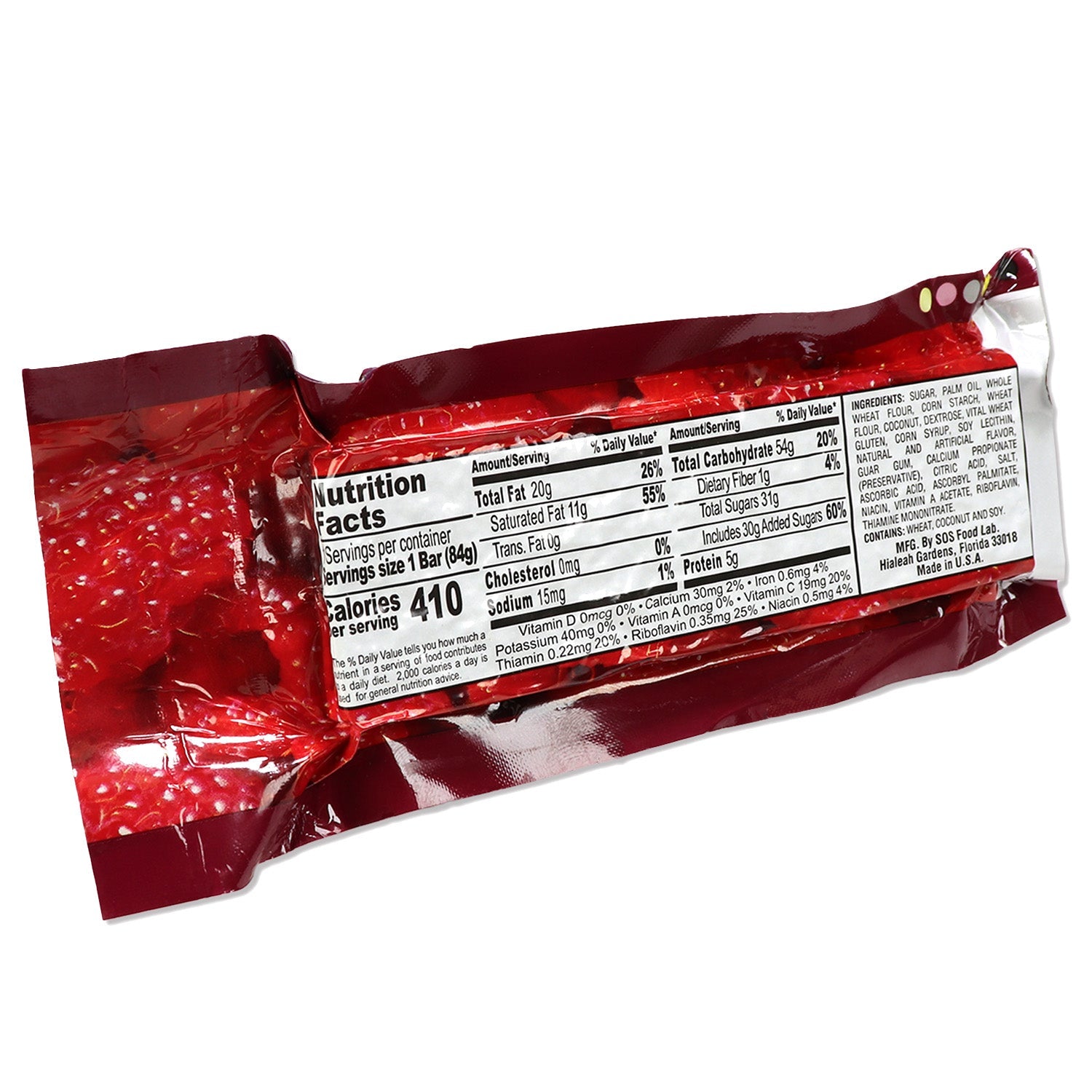 Millennium Energy Bar Raspberry 400 Calories - OVERLANDERS Outfitter