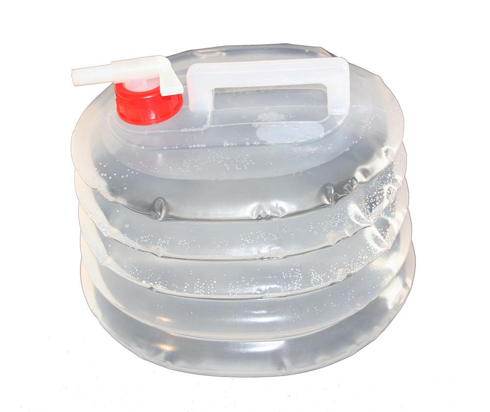 FWWC 5-quart water carrier from QuakeKits.com hurricane kit, portable water storage container for emergency preparedness