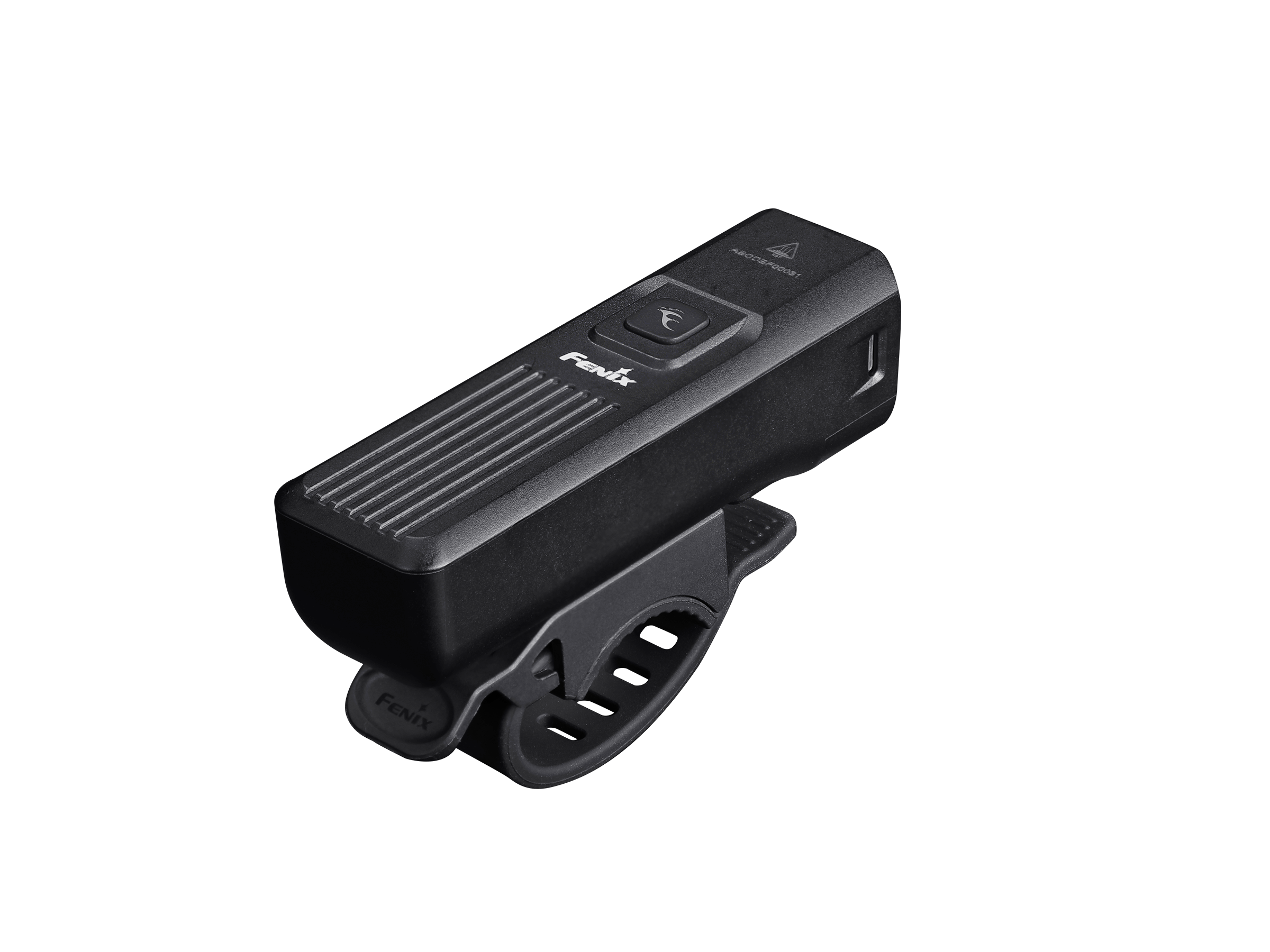Fenix BC15R lightweight rechargeable bicycle light with a sleek design, showcasing back and right profile view.