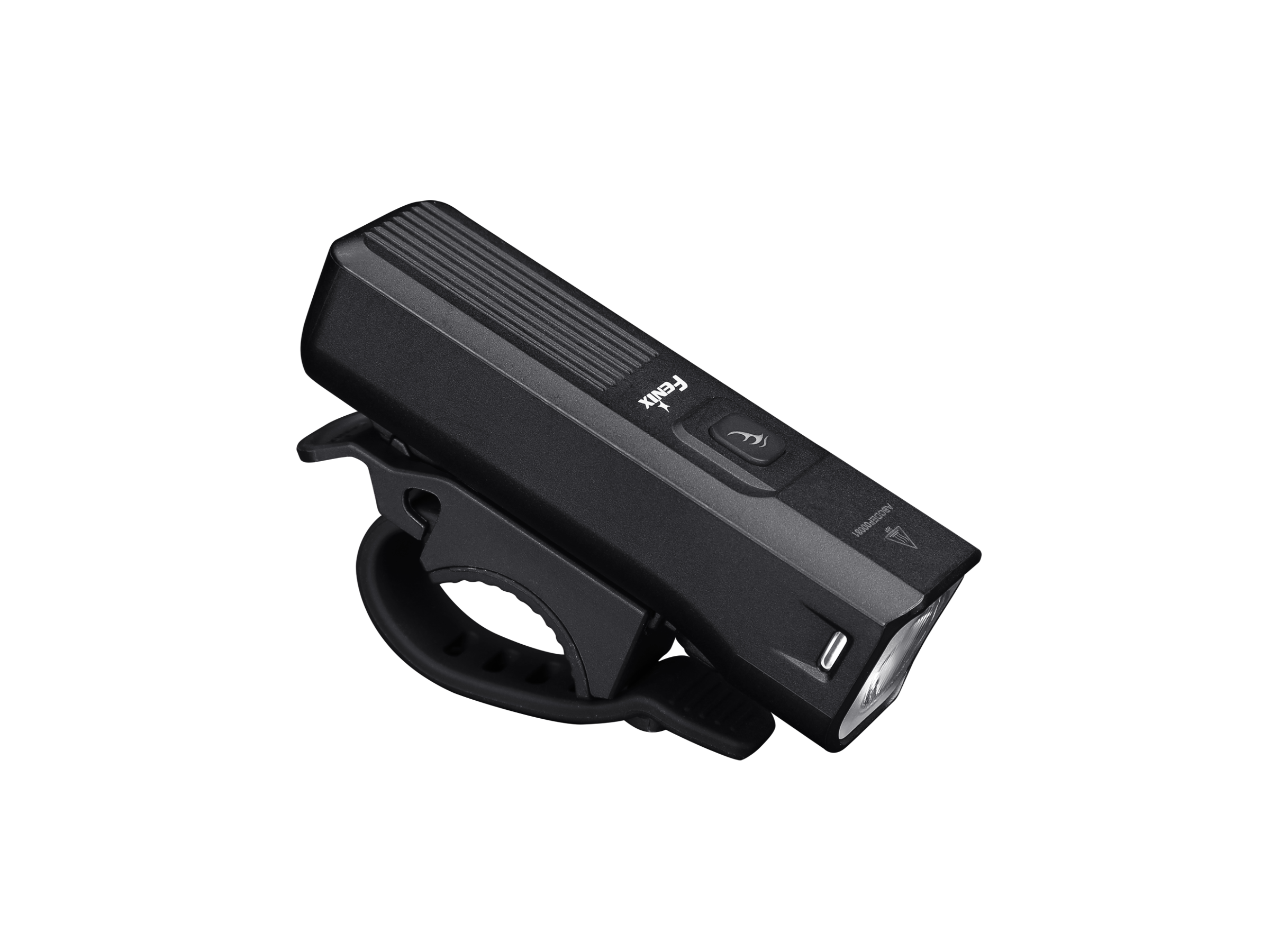 Fenix BC15R rechargeable bike light shown from the right side, highlighting its compact and lightweight design.