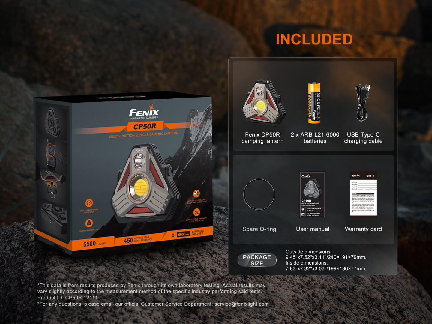 Fenix CP50R Road Hazard Camping Lantern - OVERLANDERS Outfitter