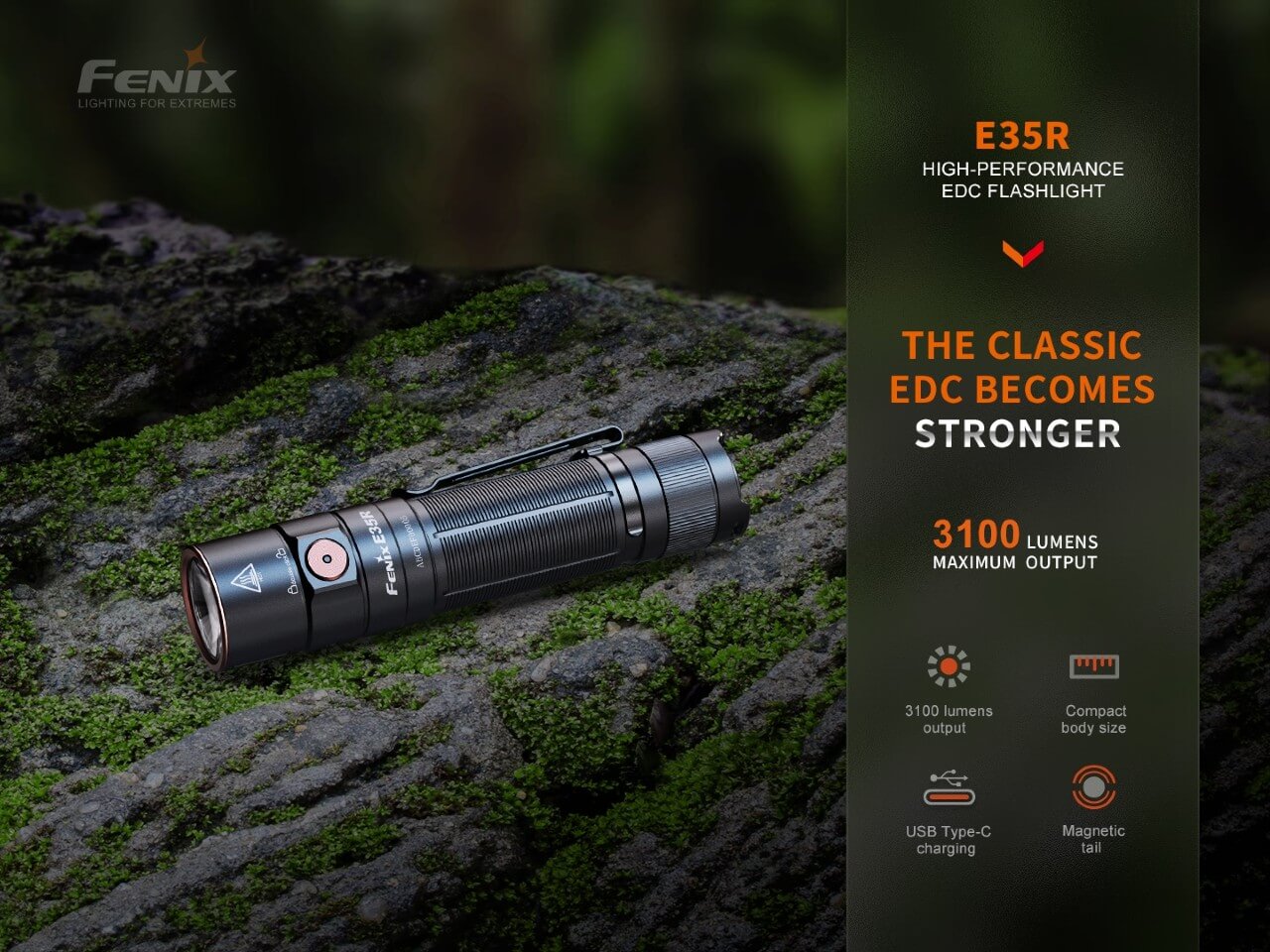 Fenix E35R High-Performance Rechargeable LED Flashlight - We The Collective
