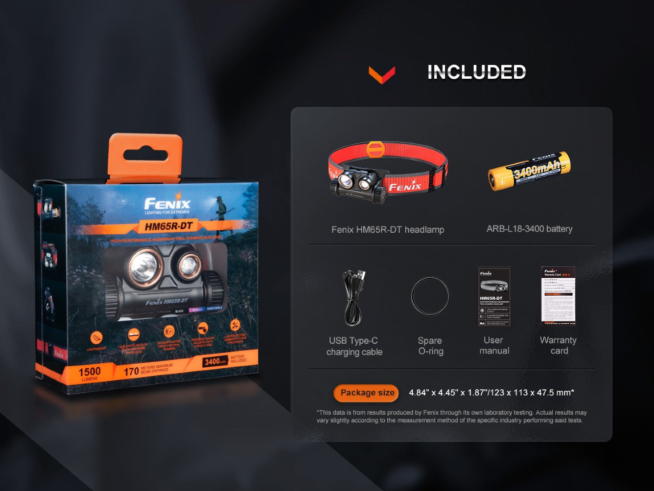 Fenix HM65R-DT Trail Running LED Headlamp - We The Collective