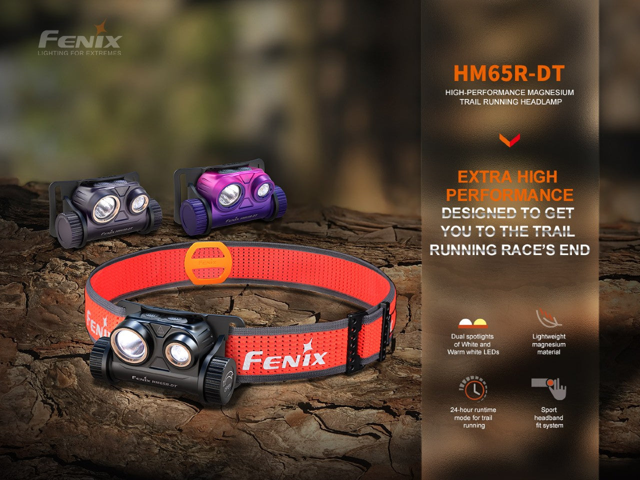 Fenix HM65R-DT Trail Running LED Headlamp - We The Collective