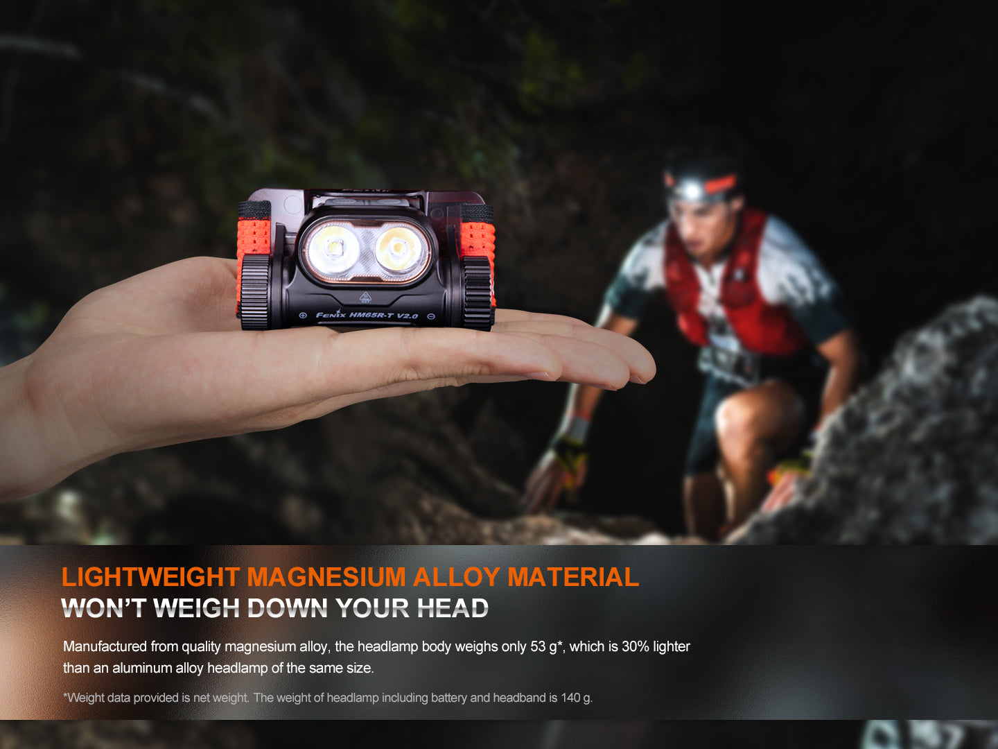 Fenix HM65R-T V2 Rechargeable Lightweight Trail Running Headlamp - We The Collective