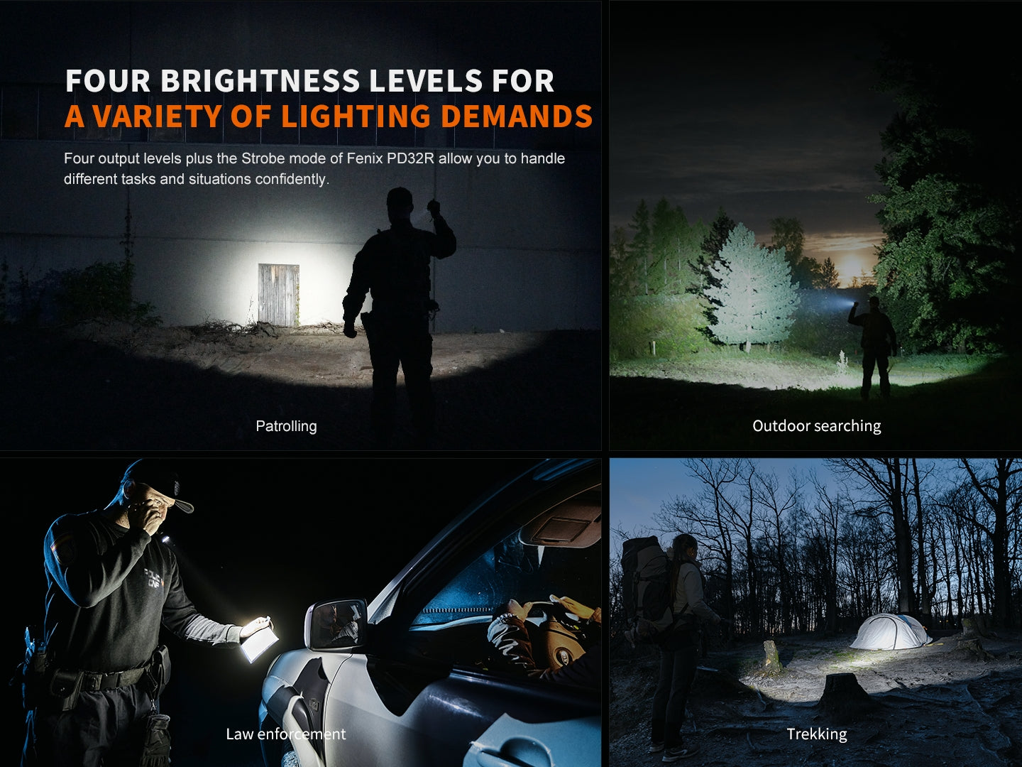 Fenix PD32R Rechargeable Silent Switch LED Flashlight - OVERLANDERS Outfitter