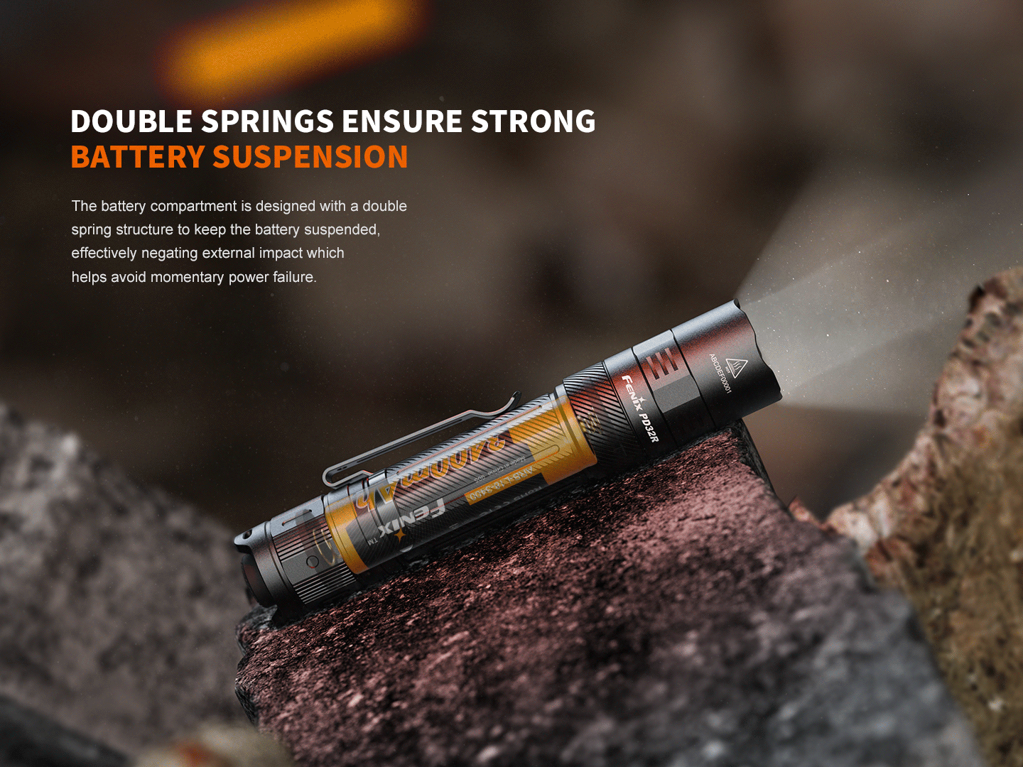 Fenix PD32R Rechargeable Silent Switch LED Flashlight - OVERLANDERS Outfitter