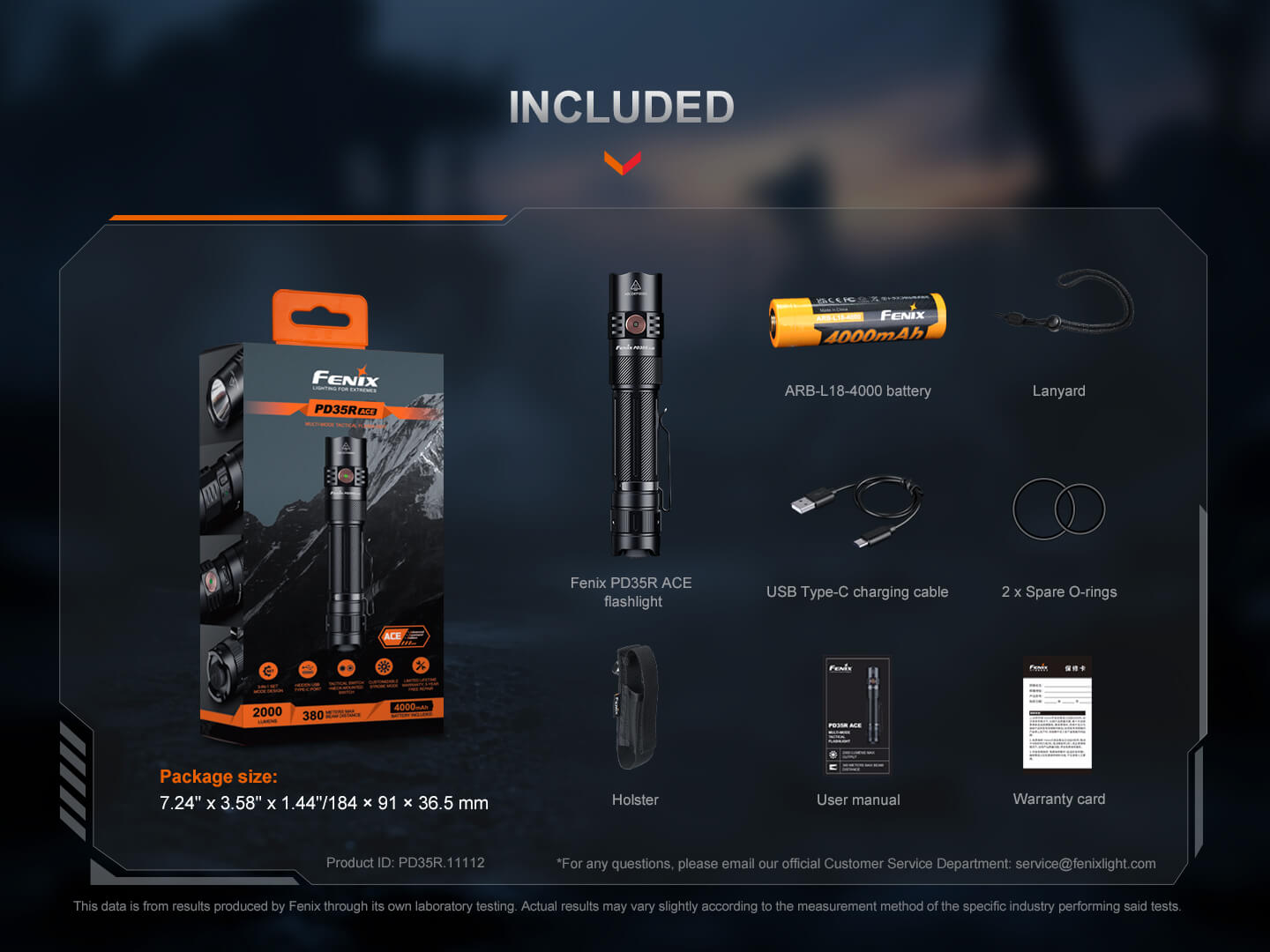 Fenix PD35R ACE Multi-mode Tactical Flashlight - We The Collective
