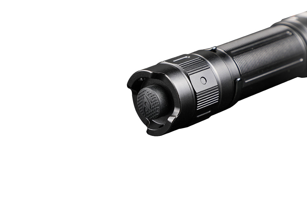 Fenix PD35 V3.0 tactical flashlight with tail switch, 1700 lumens, compact design, suitable for everyday carry and outdoor use.