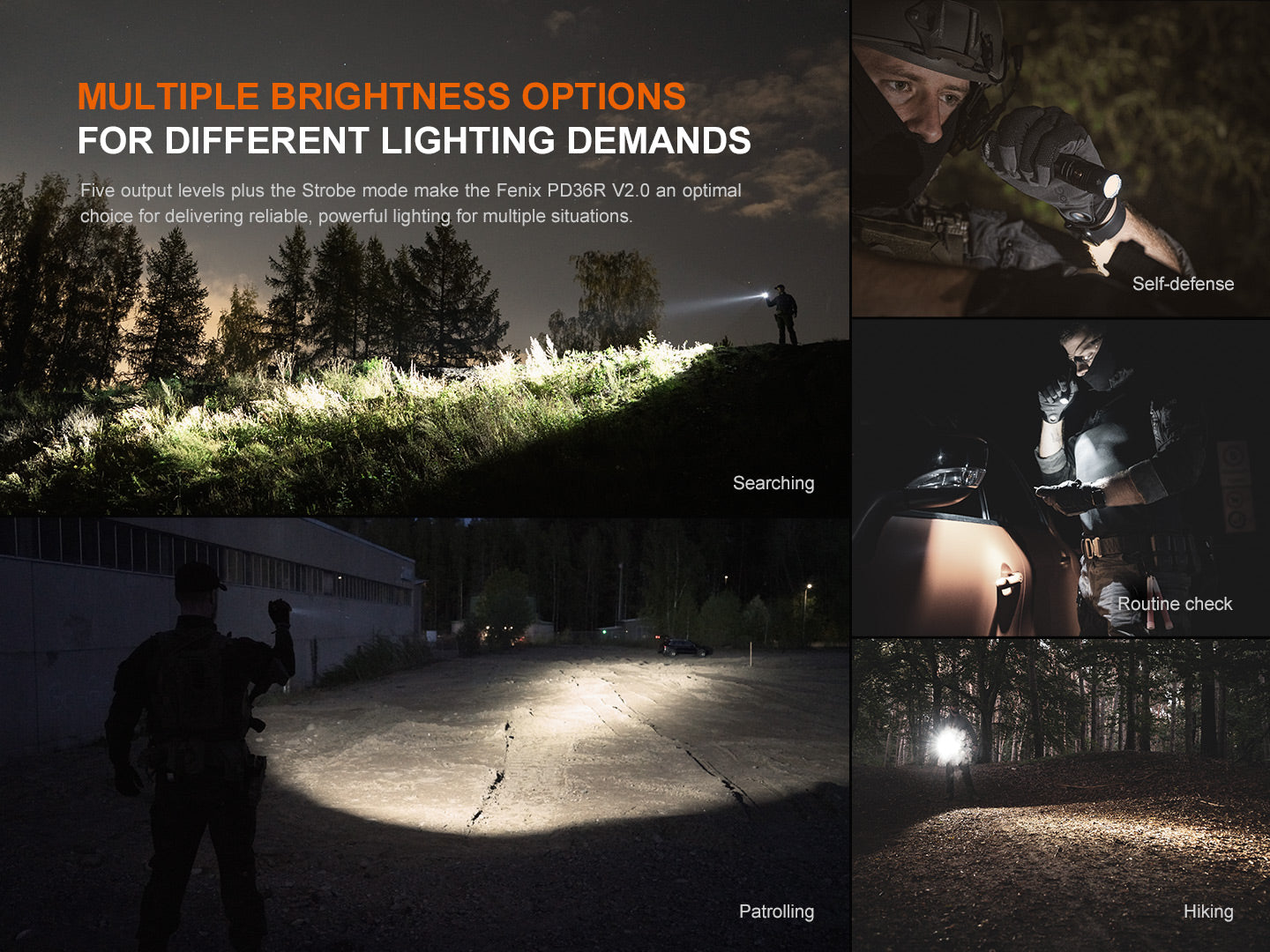 Fenix PD36R V2 Compact Rechargeable Tactical Flashlight - 1700 Lumens - We The Collective
