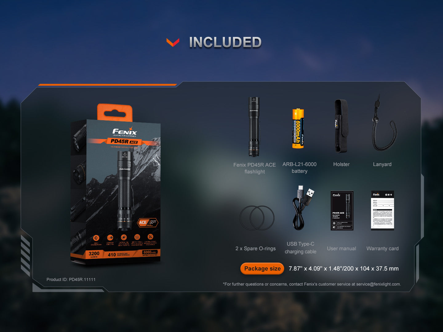 Fenix PD45R ACE Multi-Mode Tactical Flashlight - We The Collective