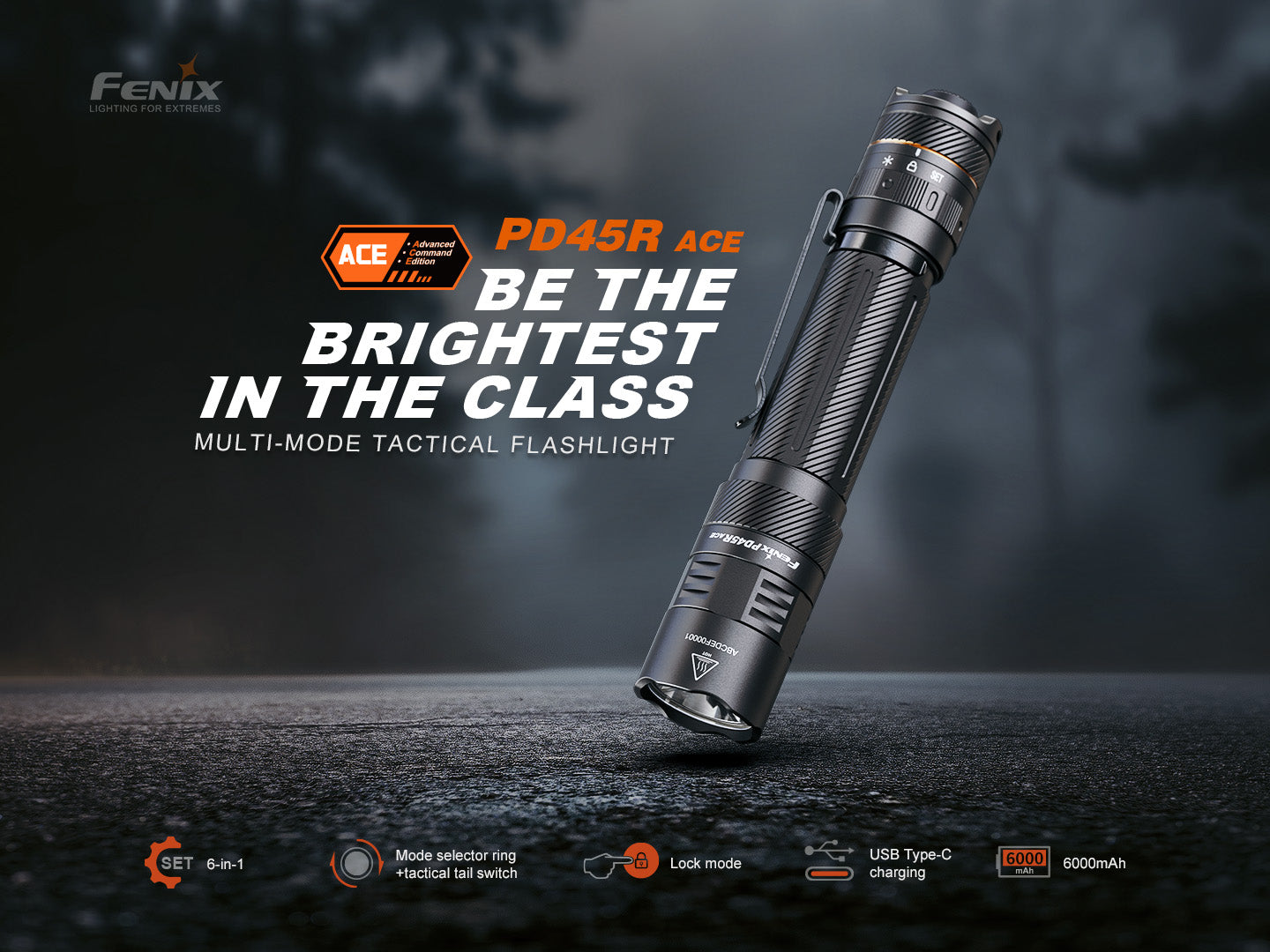 Fenix PD45R ACE Multi-Mode Tactical Flashlight - We The Collective