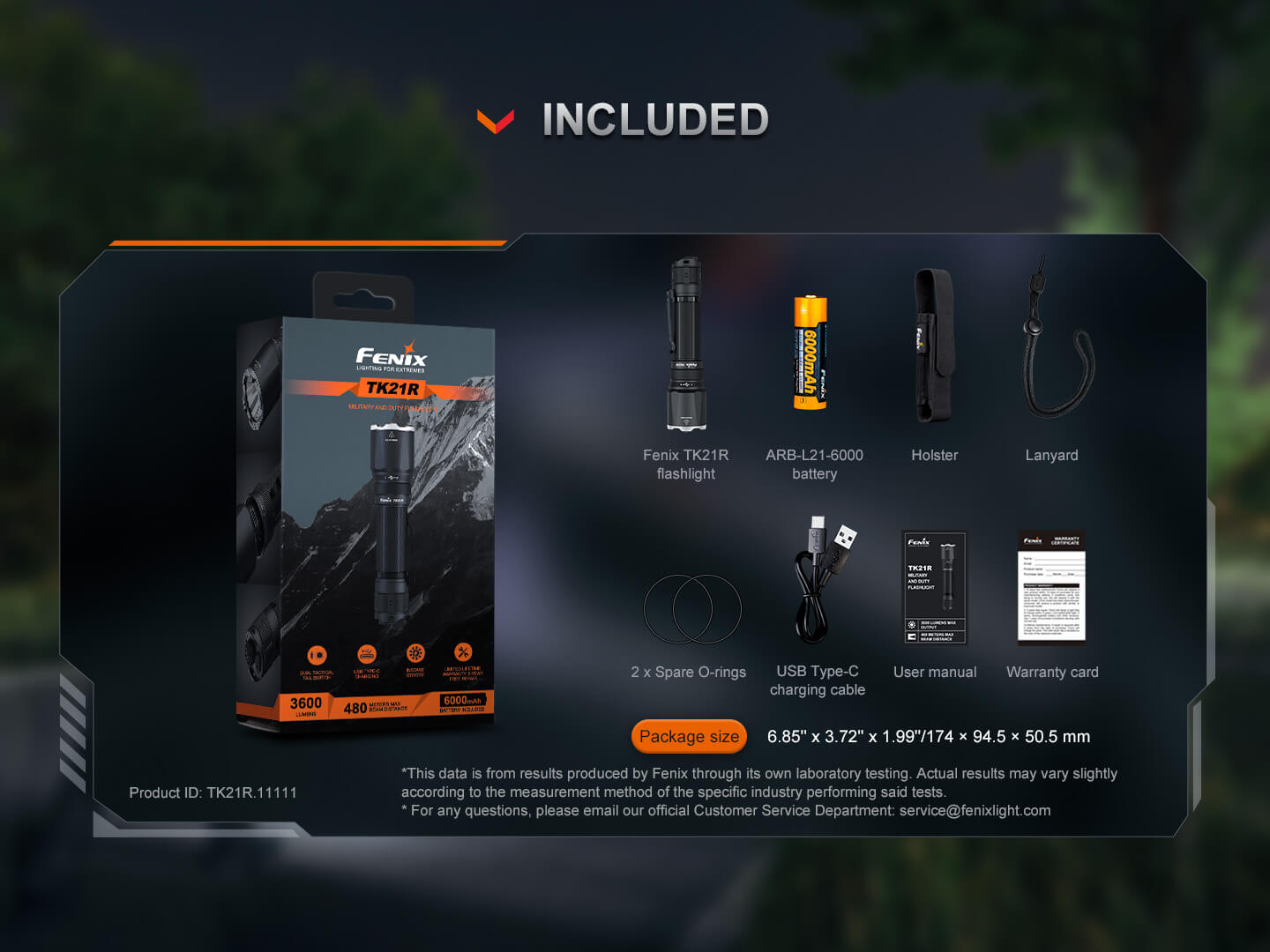 Fenix TK21R Duty Flashlight - We The Collective