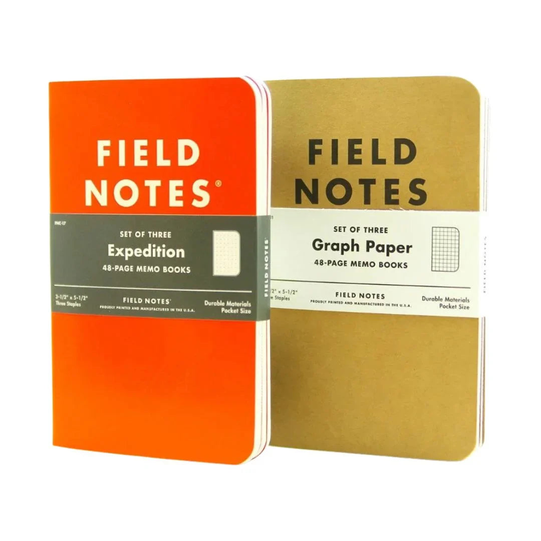 Recycled Firefighter Field Notes notebook with graph paper, featuring a compact, durable cover for writing and sketching.