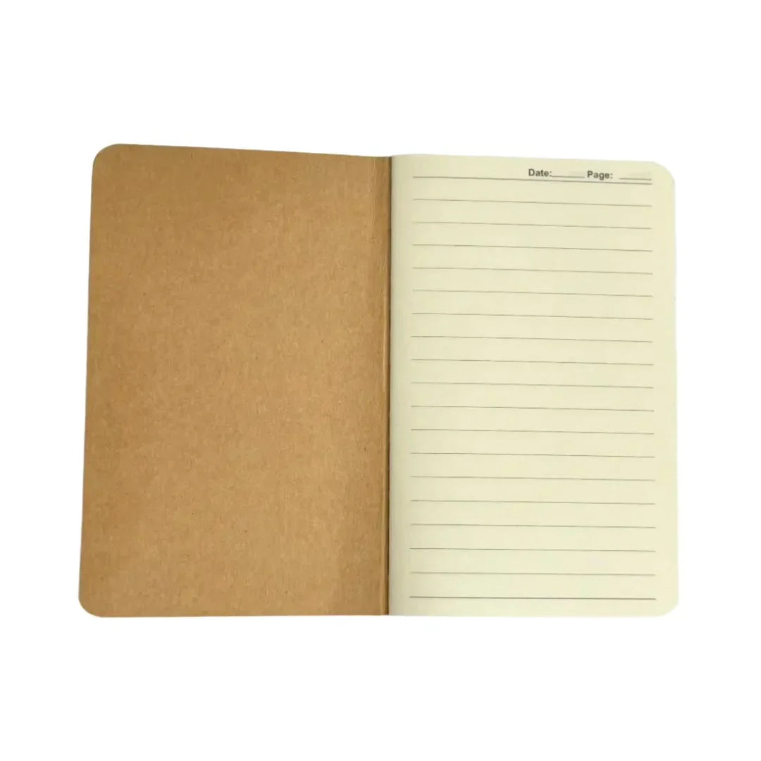 Recycled Firefighter Field Notes Notebook with lined paper, portable and durable for jotting down ideas or notes.