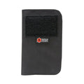 Recycled Firefighter Field Notes Wallet made of black Hypalon material, compact and durable for everyday use.