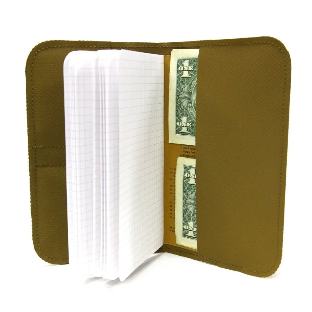 Recycled Firefighter Field Notes Wallet made from recycled materials, compact and durable for everyday use.