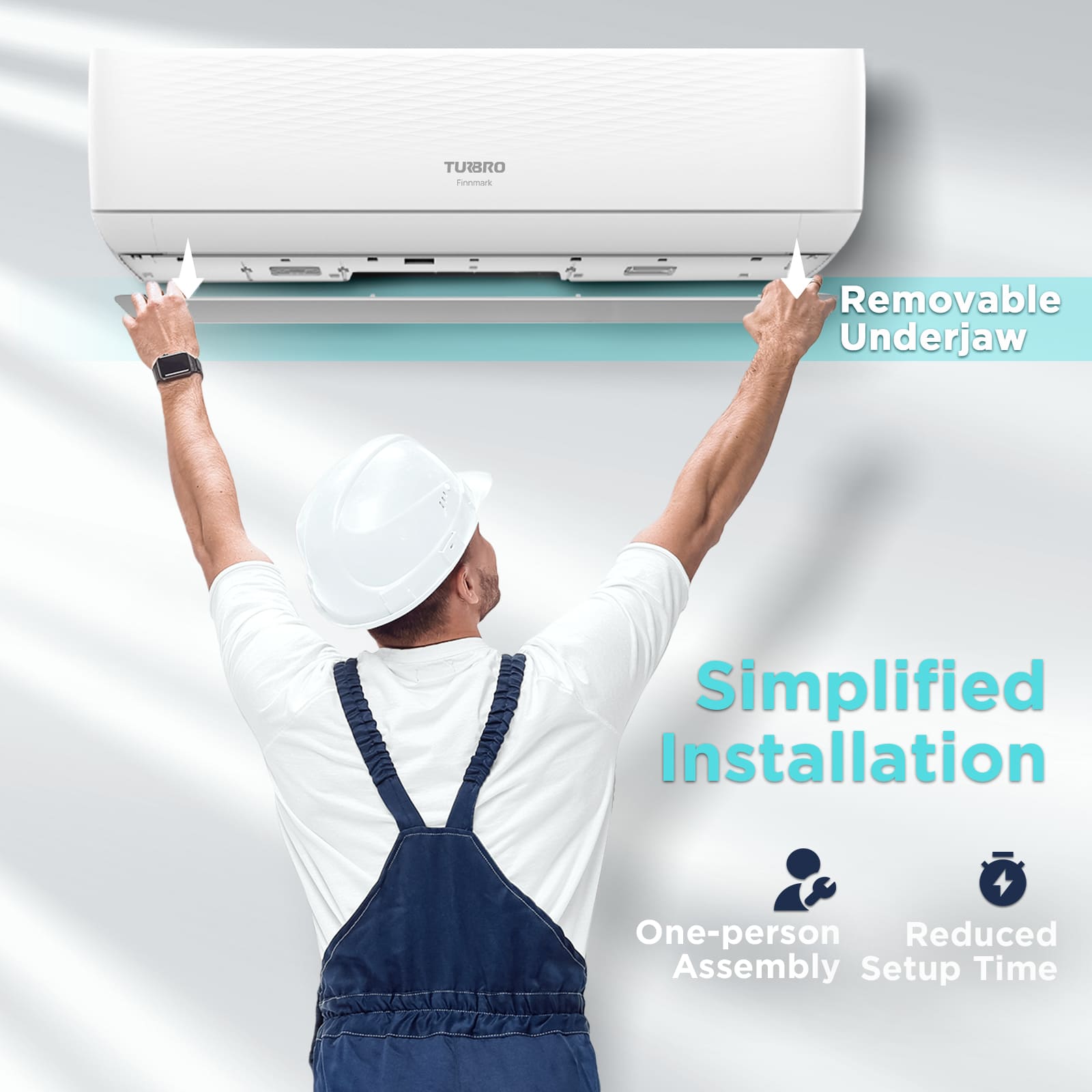 Finnmark 12,000 BTU Single Zone Mini Split AC (R32)