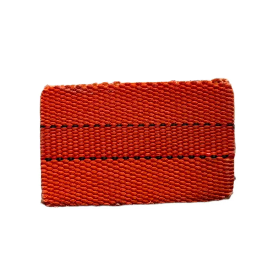 Recycled Firefighter firehose patch featuring a colorful design, embroidered with bold fire rescue imagery on durable fabric.