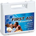 Large 200-piece first aid kit from quakekits.com with bandages, antiseptic wipes, and medical supplies for emergencies.