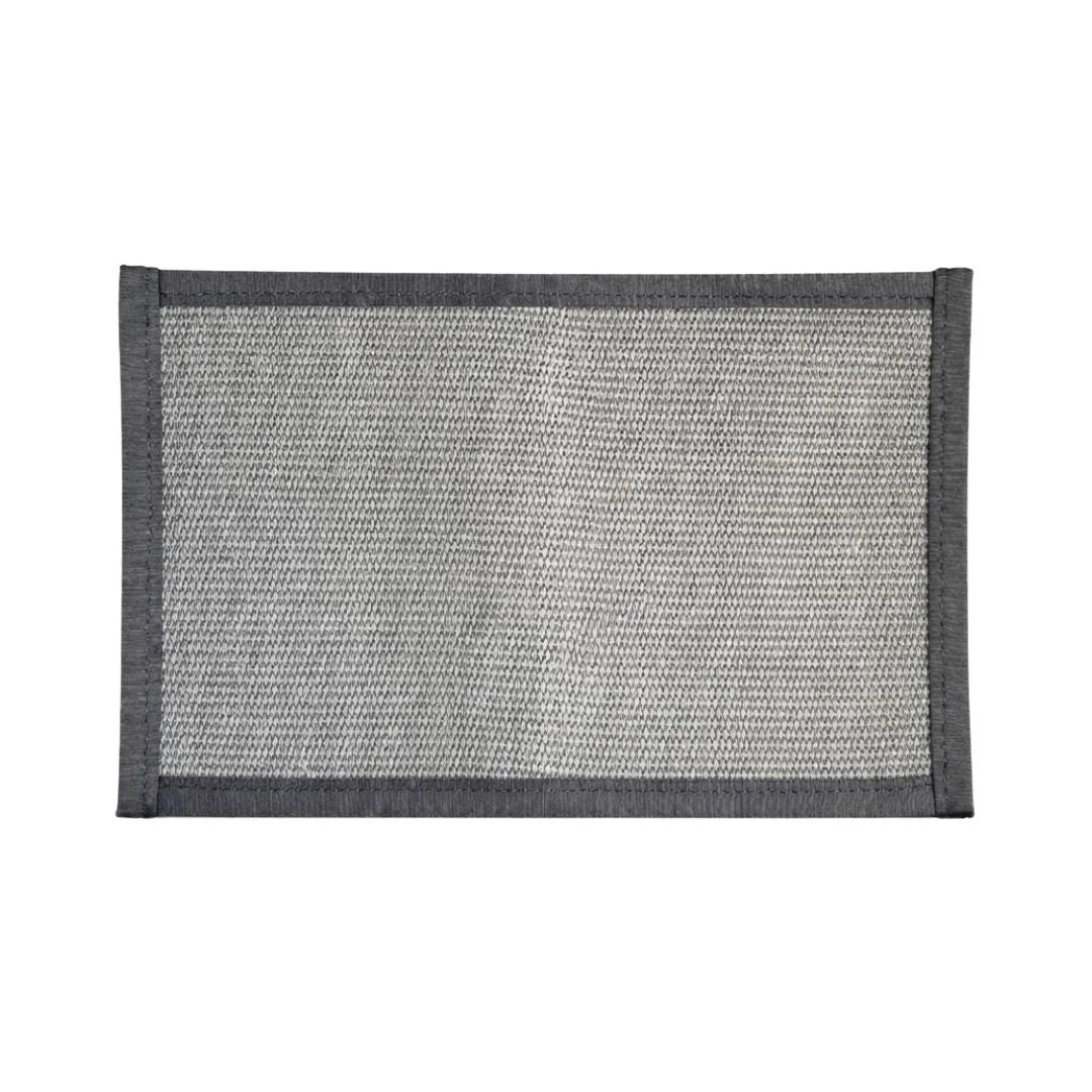 Flat EDC Pouch in black, made from firehose material, featuring a zippered design by Recycled Firefighter.