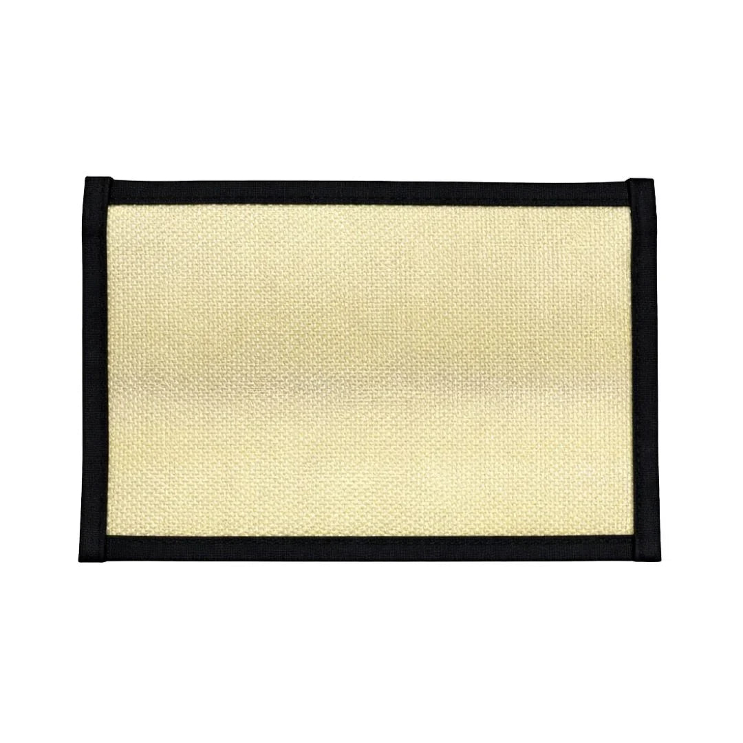 Light yellow and black zippered bag, Flat EDC Pouch - Firehose Edition by Recycled Firefighter, showcasing durable design.