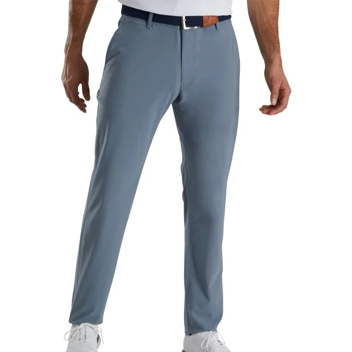 FootJoy Performance Knit golf pants in graphite, men's athletic clothing, featuring a comfortable fit and stylish design.