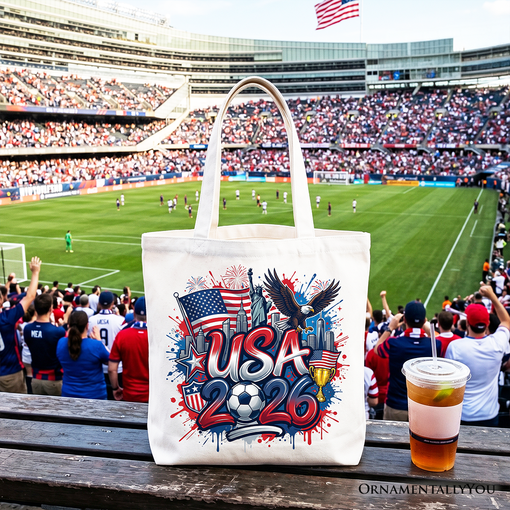 USA 2026 Soccer Cup Global Championship Tote Bag, Fans Football Gift Shopper - OVERLANDERS Outfitter