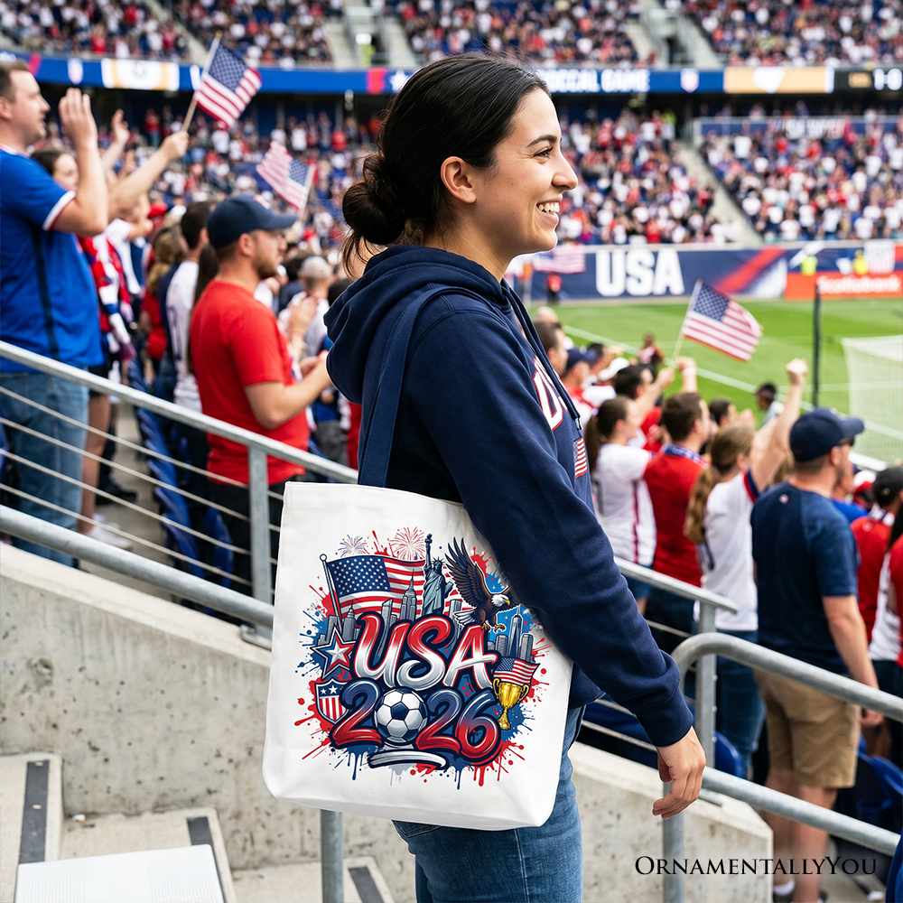 USA 2026 Soccer Cup Global Championship Tote Bag, Fans Football Gift Shopper - OVERLANDERS Outfitter