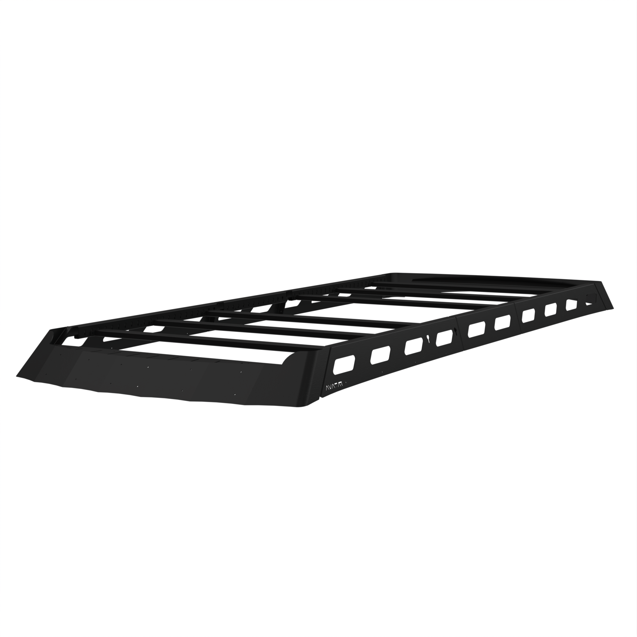 Ford Pioneer roof rack by Avatar Offroad, durable steel rack mounted on vehicle roof for cargo transport.