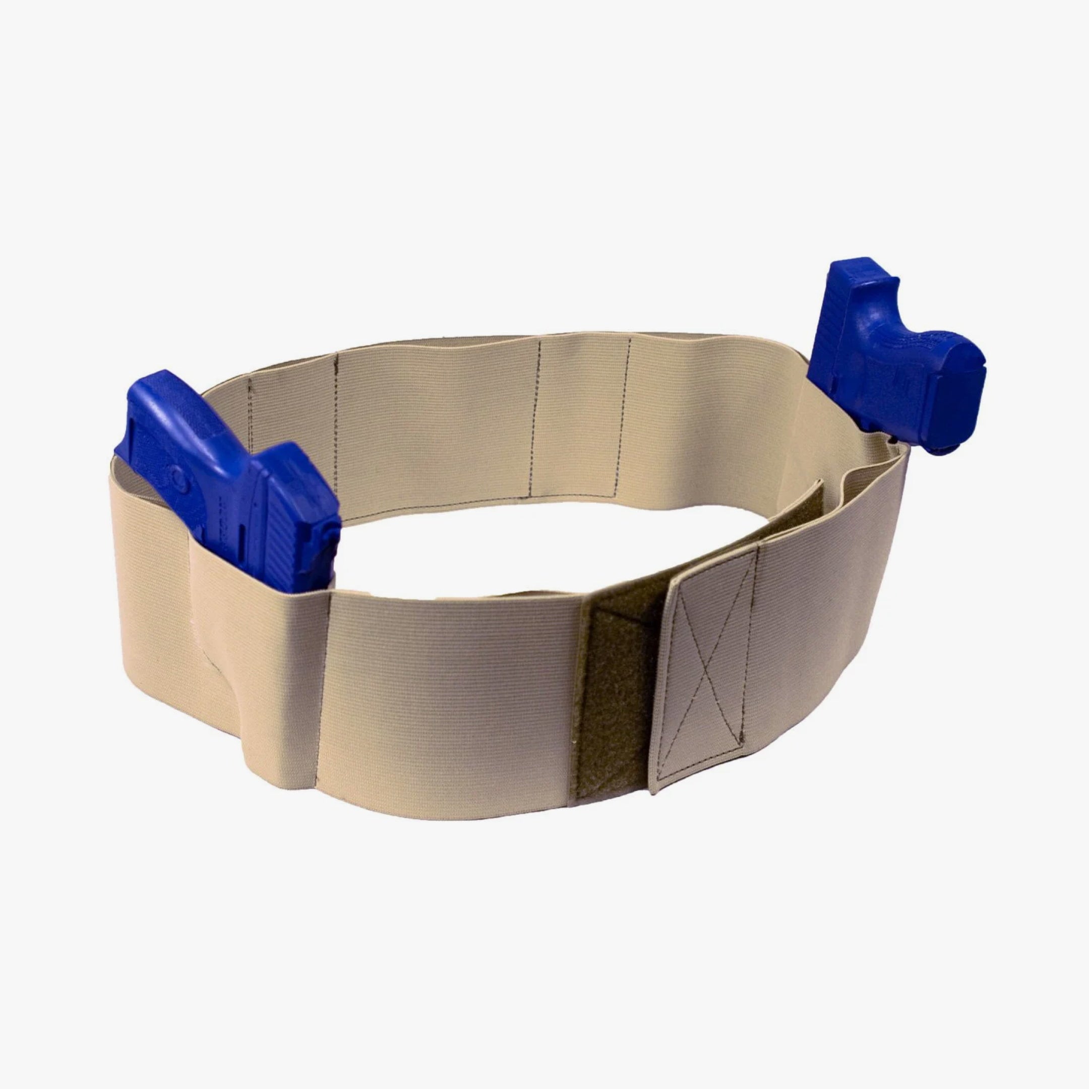 Elite Survival Systems Core-Defender belly band holster for concealment, shown wrapped around the waist with firearm in place.